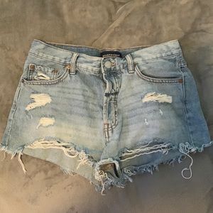 ripped jean shorts